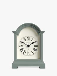 Newgate Clocks Fillmore Roman Numeral Analogue Mantel Clock, Asparagus Green