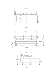 Swyft Model 10 Medium 2 Seater Sofa, Dark Leg - thumbnail 2