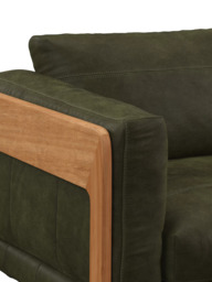 John Lewis Nest Medium 2 Seater Leather Sofa, Light Leg - thumbnail 6