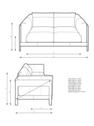 John Lewis Nest Medium 2 Seater Leather Sofa, Light Leg - thumbnail 2