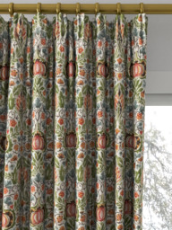 Morris & Co. Little Chintz Made to Measure Curtains or Roman Blind, Olive/Ochre - thumbnail 2
