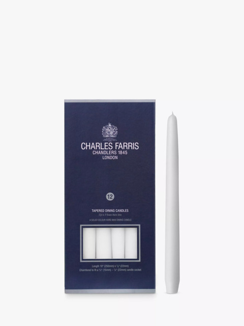 Charles Farris Tapered Dinner Candles, Pack of 12 - image 1