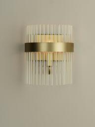 Laura Ashley Alexa Wall Light, Metallic Brass - thumbnail 2
