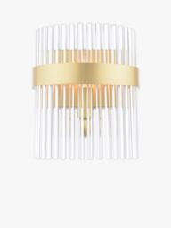 Laura Ashley Alexa Wall Light, Metallic Brass