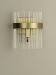 Laura Ashley Alexa Wall Light, Metallic Brass - thumbnail 3