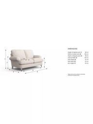 Laura Ashley Beaumaris Small 2 Seater Sofa, Oak Leg - thumbnail 2
