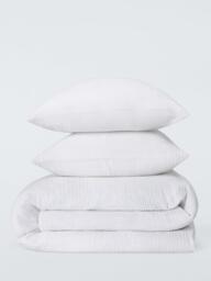John Lewis 250 Thread Cotton Muslin Duvet Cover Set - thumbnail 5