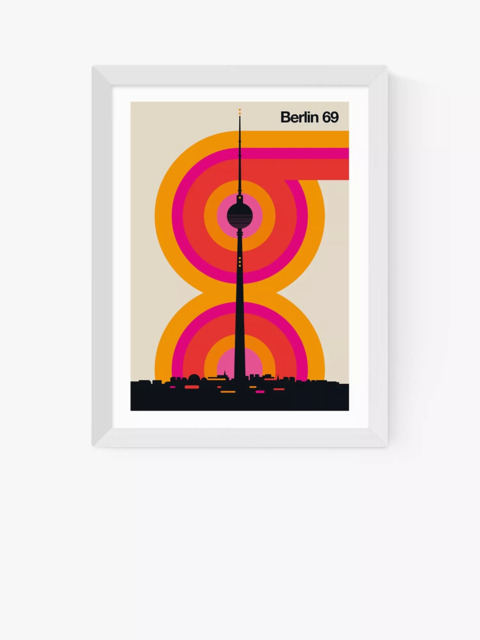 EAST END PRINTS Bo Lundberg 'Berlin 69' Framed Print