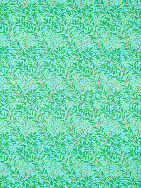 Morris & Co. Willow Boughs Made to Measure Curtains or Roman Blind, Sky/Leaf Green - image 1