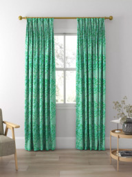 Morris & Co. Willow Boughs Made to Measure Curtains or Roman Blind, Sky/Leaf Green - thumbnail 5