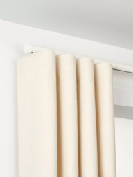John Lewis Made to Order Select Curl Gliding Curtain Pole with Stud Finial, Wall Fix, Dia.30mm