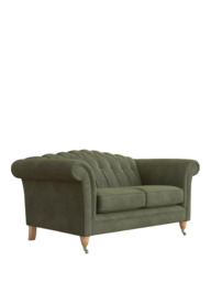 Laura Ashley Gloucester Small 2 Seater Sofa, Oak Leg - thumbnail 1