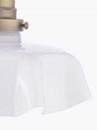 Laura Ashley Banham Semi-Flush Ceiling Light, Antique Brass - thumbnail 5
