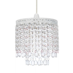 John Lewis Laila Easy-to-Fit Ceiling Shade, Pink - thumbnail 3
