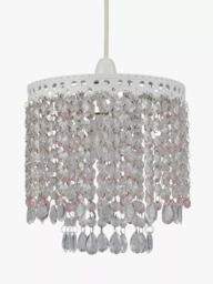 John Lewis Laila Easy-to-Fit Ceiling Shade, Pink - thumbnail 2