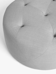 John Lewis Button Footstool, Standard - thumbnail 3