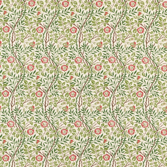 Morris & Co. Sweet Briar Made to Measure Curtains or Roman Blind, Boughs/Rose - image 1