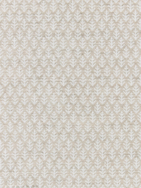 John Lewis Elm Leaf Woven Made to Measure Curtains or Roman Blind, Putty - image 1