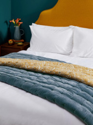 John Lewis Baxter Swirl Cotton Velvet Quilt, Multi - thumbnail 4