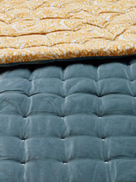 John Lewis Baxter Swirl Cotton Velvet Quilt, Multi - thumbnail 2