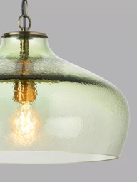 John Lewis Cartmel Textured Glass Pendant Ceiling Light - thumbnail 5