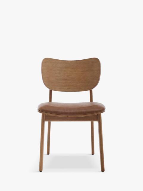 Swyft Model 02 Dining Chair, Set of 2, Oak/Maple Leather - image 1