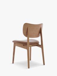 Swyft Model 02 Dining Chair, Set of 2, Oak/Maple Leather - thumbnail 4