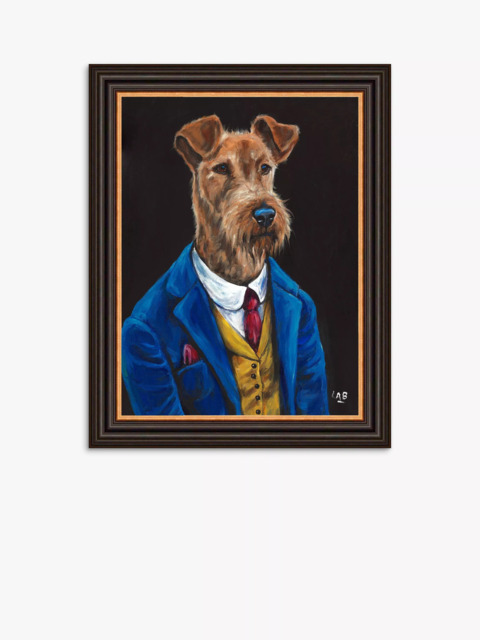John Lewis Louise Brown 'Sir Fergus Fleabag' Framed Print, 47 x 37cm, Blue/Multi - image 1