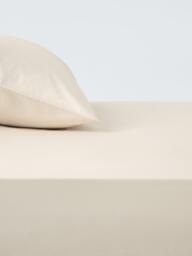 John Lewis Egyptian Cotton Sateen 600 Thread Count Flat Sheet - thumbnail 1