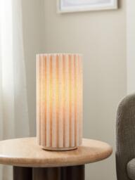 John Lewis Modern Scallop Table Lamp, Marshmallow - thumbnail 2