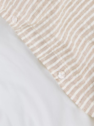 John Lewis Graphite Stripe Cotton-Linen Blend Bedding - thumbnail 5
