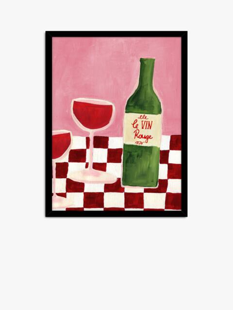 John Lewis Emily Daborn 'Le Vin Rouge' Framed Print, 42 x 32cm, Pink/Multi - image 1