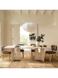 West Elm Rhea Round Pendant Ceiling Light, Tofu - thumbnail 3