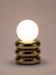 houseof Tube Cordless Portable Table Lamp, Brass - thumbnail 3