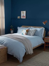 John Lewis Gingham Pure Cotton Weave Duvet Cover Set - thumbnail 2