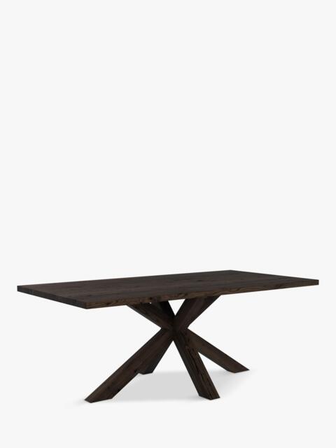 John Lewis Thornton Fixed Solid Oak Dining Table, Straight Edge, Dark Oil - image 1