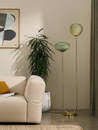 MADE Adrienne Glass Shades Floor Lamp, Green - thumbnail 4