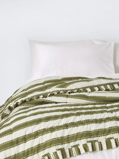 John Lewis x Sanderson Pinetum Quilted Frilled Bedspread - image 1