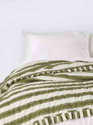 John Lewis x Sanderson Pinetum Quilted Frilled Bedspread - thumbnail 1