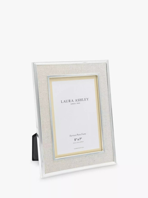 "Laura Ashley Harrison Linen Photo Frame, 5 x 7"" (13 x 18cm)" - image 1