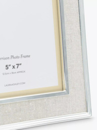 "Laura Ashley Harrison Linen Photo Frame, 5 x 7"" (13 x 18cm)" - thumbnail 4