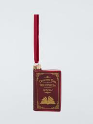 John Lewis The Curator Book Bauble, Burgundy