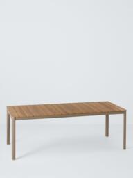 John Lewis Sahara Rectangular Garden Dining Table, 212cm, Mocha