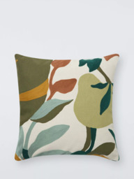 John Lewis Floral Crop Embroidered Cushion