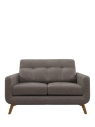 John Lewis Barbican Small 2 Seater Leather Sofa, Light Leg - thumbnail 5