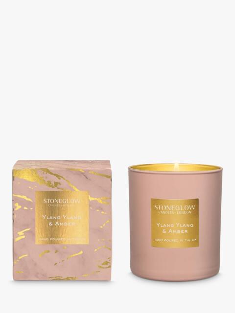 Stoneglow Ylang Ylang & Amber Scented Candle, 220g - image 1