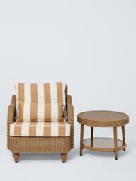 John Lewis x Sophie Conran Felix Woven Round Garden Coffee Table, 61cm, Natural - thumbnail 5