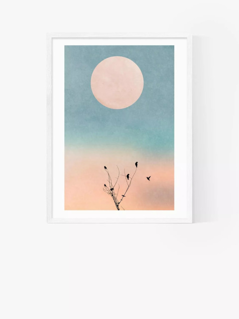 EAST END PRINTS Kubistika 'Waking Up Warm' Framed Print