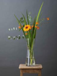 Dartington Crystal Gladioli Glass Vase, H36cm, Clear - thumbnail 3