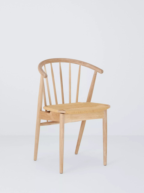 John Lewis Kinross II Dining Chair, Oak/Woven Seat - image 1
